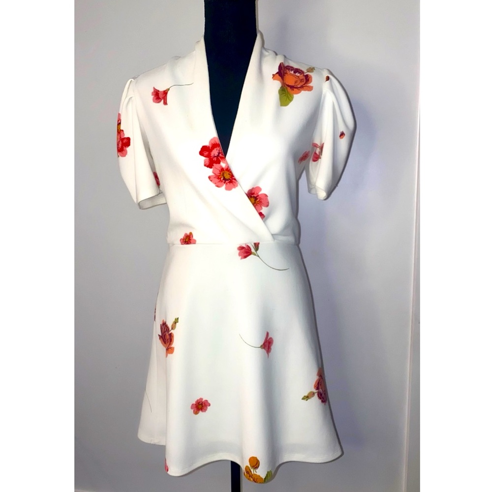 Leith White and Pink Floral Dress